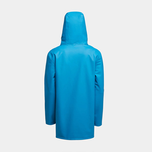 เสื้อกันฝนผู้ชายแบบมีฮู้ด สีน้ำเงิน ติดกระดุม ทรงปกติ ผ้าโพลีเอสเตอร์ - Product Image 3