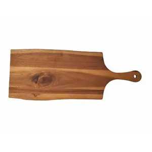 Tabla de cortar rectangular de madera de acacia Skies Trader con asa, tabla para cortar pizza, bandeja para servir, sostenible, antibacteriana, apta para lavavajillas - Product Image 5