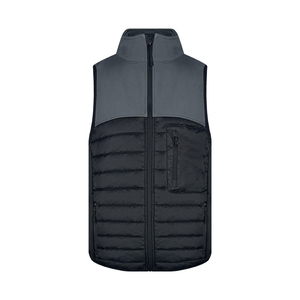 Gilet matelassé pour homme, chaud pour l'hiver, coupe-vent sans manches, avec logo, style décontracté, conçu sur mesure par le fabricant - Product Image 1