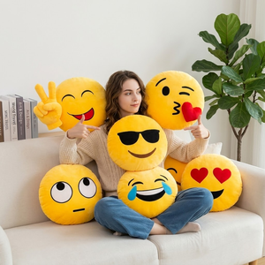 Aika Vente en gros Fabricant de coussins en peluche personnalisé Usine d'oreillers souriants Peau non rembourrée - Product Image 3