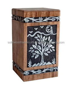 Caja de urna de madera hecha a mano para cenizas humanas, urnas de cremación funeraria para hombres y mujeres, urnas de alta calidad - Product Image 2