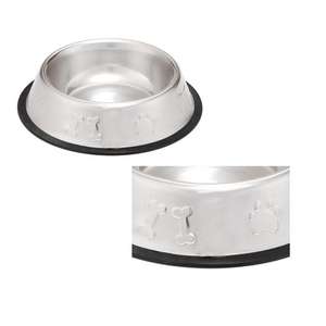 Accesorios para Mascotas de Calidad, Platos de Alimentación Redondos Antideslizantes de Acero Inoxidable para Mascotas Pequeñas, 1800 ml - Product Image 3