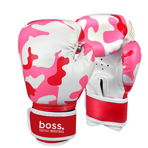 Gants de boxe personnalisés par sublimation, imprimés en couleur, équipement de protection rembourré pour l'entraînement de boxe - Product Image 1