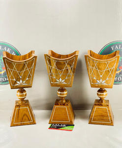 Quemador Bakhoor de madera hecho a mano para decoración del hogar árabe Mubkhar ágata árabe Bukhoor quemador de incienso de madera Mubkhara de India - Product Image 4