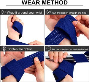 Wholesale 2026 Custom Logo Gym Training Wrist Straps Heavy Duty Cotton Sports Leather for Weightlifting ODM/OEM Serviced - Product Image 5