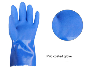 Guantes Recubiertos de PVC con Agarre Texturizado en la Palma, Forro de Punto Flexible y Revestimiento Duradero para Manipulación Industrial y Tareas de Trabajo Generales - Product Image 2