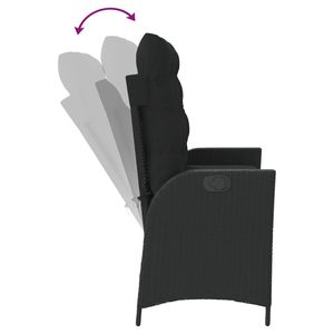 ม้านั่งพักผ่อนสีดำสำหรับใช้ในสวนหรือลานบ้าน - Product Image 6