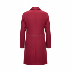 <b>Men's</b> <b>Long</b> Overcoat Pink Plaid Waterproof Custom OEM Wholesale - Product Image 2