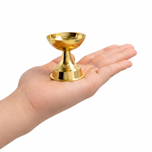 Traditional Handcrafted Brass <b>Oil</b> <b>Lamp</b> for Puja Mandir Home Temple Diwali Festival Decoration Indian Ethnic Home Decor - Product Image 4