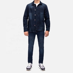 Chaqueta de Motociclista de Mezclilla Personalizada para Hombre, 100% Algodón Orgánico, Ecológica, Impermeable, Cortavientos, Forrada con Polar Cálido para Invierno - Product Image 1