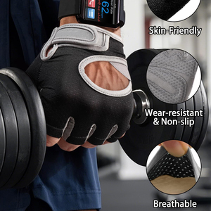 ถุงมือปั่นจักรยานแบบกำหนดเอง ถุงมือครึ่งนิ้วคุณภาพสูง ส่งตรงจากผู้ผลิต สำหรับการฝึกซ้อมและฟิตเนส สวมใส่ง่าย - Product Image 6