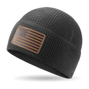 Bonnet tactique en polaire acrylique multi-saison, chaud et extensible pour l'hiver, idéal pour la chasse en extérieur, avec broderie 3D - Product Image 3