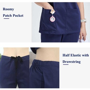 Tenues d'hôpital personnalisées de haute qualité pour femmes, ensembles deux pièces en toile pour infirmières, en promotion - Product Image 6