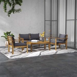 Set Divano da Giardino Contemporaneo in Metallo e Schiuma per Esterni, Ideale per Appartamenti, Spiagge, Hotel, Parchi, Agriturismi e Cortili, con Caratteristiche Lavabili - Product Image 3