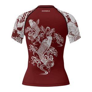 เสื้อแรชการ์ดแบบยูนิเซ็กซ์สั่งทำขายส่ง UPF 50 ป้องกันรังสียูวีสำหรับกีฬาทางน้ำ ระบายอากาศ ป้องกันกลิ่น ผลิตจากโพลีเอสเตอร์แบบรัดรูป รับผลิตแบบ OEM จากโรงงาน - Product Image 5