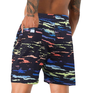 Wholesale <b>Men</b> Swimming Dissolvable Swim Shorts Stretch <b>Trunks</b> Beach Pants Custom Printed Board Shorts <b>Men</b> - Product Image 2