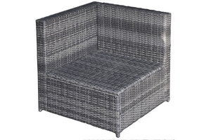 ชุดโซฟาเข้ามุมสำหรับสวน รุ่น SF00172 Pham Gia Modern 7 ชิ้น ทำจากหวายเทียม เหล็ก กระจกนิรภัย และเบาะโพลีเอสเตอร์ เหมาะสำหรับห้องนั่งเล่นหรือโรงแรม - Product Image 6