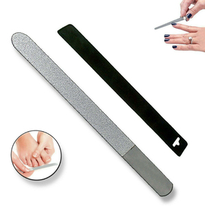 Precio de Fábrica: Lima de Uñas Profesional Reutilizable de Doble Cara, Color Negro Mate, Grano 100, para Artistas de Uñas Modernos - Product Image 3