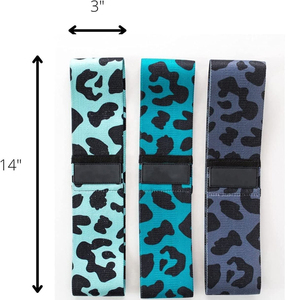Bandas de ejercicio económicas con logo personalizado, de poliéster, algodón, malla y caucho, para glúteos, cadera y entrenamiento, antideslizantes. - Product Image 3