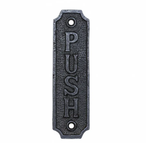 Placa de Empuje de Hierro Fundido y Latón de Alta Resistencia, Color Personalizado para Uso en Puertas de Hoteles, Villas, Apartamentos y Edificios de Oficinas - Product Image 2