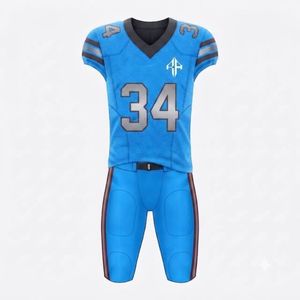 Conjunto de Jersey de Fútbol Americano para Hombre, Cuello en V, Estampado por Transferencia de Calor, 100% Poliéster, Cómodo para Todas las Temporadas, RIVIAN ATLANTIC - Product Image 2