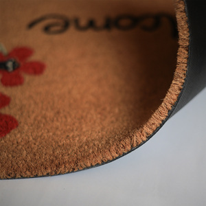 Alfombra de Entrada Welcome Blossom Coco, Alfombra de Fibra Natural con Reverso de PVC, Alfombra de Entrada de Diseño, Alfombra Decorativa para el Hogar - Product Image 4