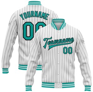 Chaqueta Varsity Antibacteriana Personalizada con Nombre y Número, Servicio OEM, Exterior de Lana/Viscosa, Bordado - Product Image 6