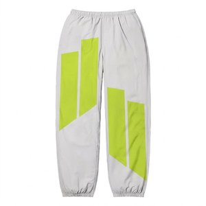 High Selling Custom Logo Green White Men's Nylon <b>Wind</b> <b>Breaker</b> Trousers Sets For Summer Vintage Wear Men Sets Streetwear Jackets - Product Image 4