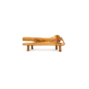 ARTERRA Luxury Hand Carved Teak <b>Bench</b> Natural Edge Garden Wood Furniture Luxury Resorts Patio Seating - Product Image 1