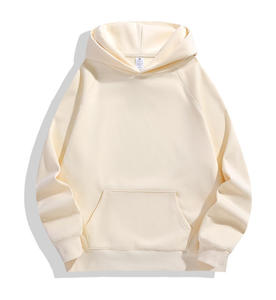 เสื้อฮู้ดผู้ชาย สีพื้น ผ้าฝ้ายเฟรนช์เทอร์รี่ สไตล์ลำลอง ใส่ได้ในฤดูใบไม้ร่วง มีกระเป๋า ดีไซน์เรียบง่าย ทรงปกติ - Product Image 2