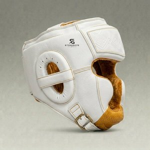 Protège-tête en cuir imprimé sur mesure, léger et réglable, respirant, pour l'entraînement de MMA et de Kickboxing 2026 - Product Image 2