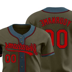 เสื้อเบสบอลแบบกระดุมเต็มสำหรับ2025เสื้อเจอร์ซีย์ปักลายเสื้อเบสบอลพิมพ์ซับลิเมชันตามสั่ง - Product Image 5