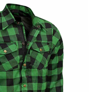 New 2026 <b>Model</b> Custom Logo and Style Casual <b>Motorbike</b> Flannel Shirts Full-Sleeve 100% Cotton Breathable with Low Cost OEM - Product Image 5