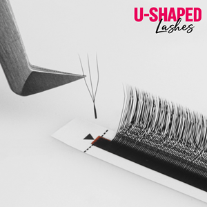 Extensions de cils Charmlash en gros, cils préfabriqués en forme de U, cils russes, différentes épaisseurs, boîte personnalisée, longueur 8-15 mm - Product Image 1