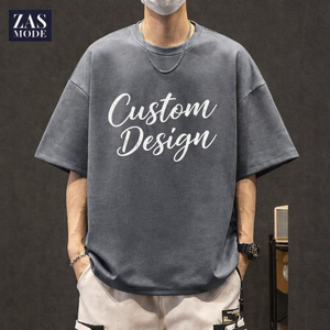 Camiseta Nueva de Alta Calidad, 100% Algodón, Corte Holgado, Hombros Caídos, Tejido Grueso, Ecológica, de Secado Rápido, Cuello Redondo, Personalizable con Impresión - Product Image 1