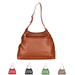 Wholesale Custom Logo Women's Vintage Hobo Bags <b>Real</b> Soft Cowhide Genuine <b>Leather</b> <b>Handbags</b> Stylish Daily Use Brown for Ladies - Product Image 2