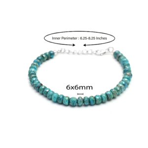 Elegant Natural Sapphire Beaded Bracelet Smooth Gemstone 925 Sterling Silver Handmade Party Bracelet for Women - Product Image 2