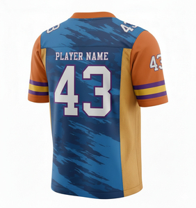 OEM/ODM Classic Breathable Training American Football Jersey Men Wholesale Custom Logo Letter Heat-Transfer Printing 100% - Product Image 4