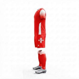 Ensemble de maillot de football avec logo blanc, manches courtes, col en V pour homme, 100% polyester, coupe régulière, fermeture à enfiler par RIVIAN ATLANTIC - Product Image 5