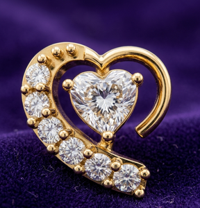 Pendientes de Aro de Oro Sólido de 18K de Lujo con Diamantes Genuinos para Mujer, Clásicos Pendientes Solitarios de Diamantes en Oro Amarillo - Product Image 1