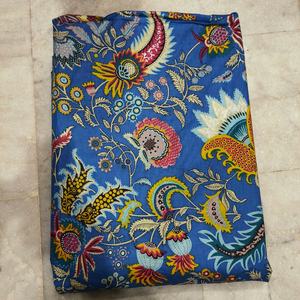 Tissu en coton cambre imprimé au bloc 60x60, motif traditionnel Jaipuri, pour rideaux, housses de canapé et sacs - Filles - Product Image 6