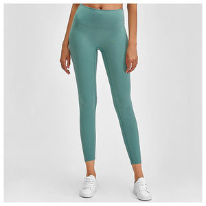 Leggings de yoga d'hiver sans couture à taille haute pour femmes, logo personnalisé, couleur, tissu Spandex/Nylon, séchage rapide, extensible dans quatre directions, service OEM - Product Image 3