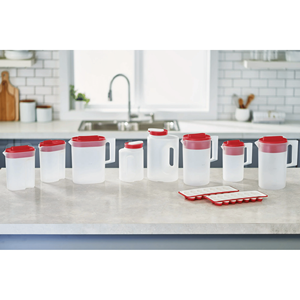 Paquete de 2 Jarras de Plástico Rojo Transparente Simply Pour de 1 Galón - Product Image 6