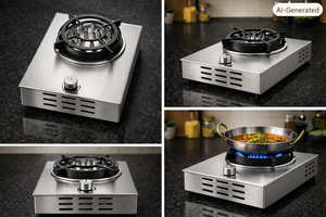 Table de cuisson électrique portable au plasma noir, brûleur unique, surface en verre, 3000W, classe d'efficacité énergétique, garantie 1 an, utilisation en extérieur - Product Image 5