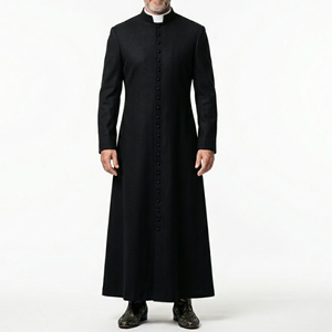 Ropa de Iglesia al por Mayor, Túnica de Clérigo Transpirable de la Mejor Calidad, Túnica de Sacerdote, Vestimenta Religiosa Hecha a Medida - Product Image 1