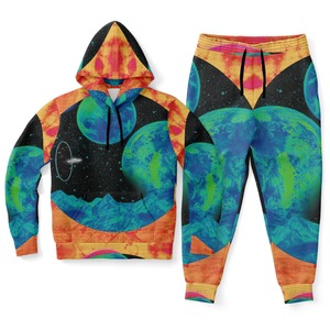 Chándal Deportivo de Invierno para Hombre con Capucha, 100% Poliéster, Transpirable, de Secado Rápido, Ligero, Cintura Elástica, Estampado por Sublimación - Product Image 3