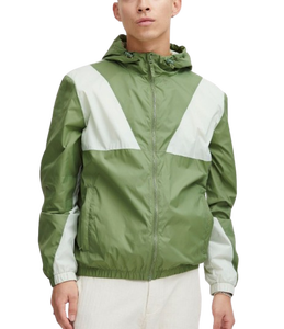 Chaquetas cortavientos para hombre de alta calidad con logotipo personalizado, forro de malla transpirable, paneles, talla grande, con capucha. - Product Image 3