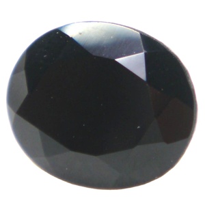 คุณภาพสูงธรรมชาติรูปไข่เหลี่ยมเพชรพลอยตัดหินสอบเทียบสีดํานิลเครื่องประดับหินทํา Handmade อัญมณีหลวม - Product Image 1