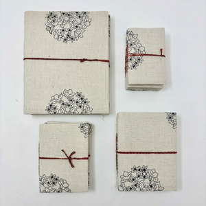 Handmade Printed Paper Fabric Cover Saddle <b>Stitching</b> Eco Friendly Notebook Journal Diary Sketchbook <b>Gift</b> Wholesale OEM Export - Product Image 1