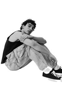 กางเกงยีนส์ขาข้างมีกระเป๋าด้านข้างและด้านข้างมีรอยปะด้านข้างสำหรับผู้ชายกางเกงคาร์โก้ทรงหลวมทำจากผ้าฝ้าย100% ขายดี - Product Image 2